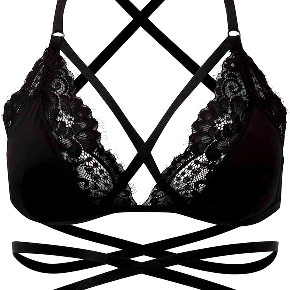 Killstar Other - Ebony Bra  / Black / 90% Nylon 10%